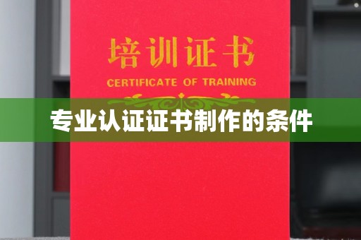 大寮专业认证证书制作的条件