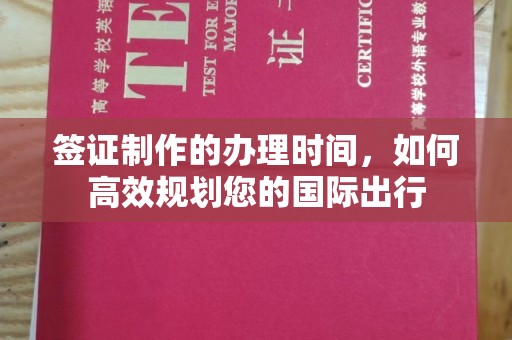 大寮签证制作的办理时间，如何高效规划您的国际出行
