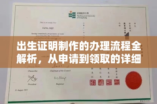 大寮出生证明制作的办理流程全解析，从申请到领取的详细指南