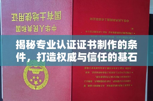 大寮揭秘专业认证证书制作的条件，打造权威与信任的基石