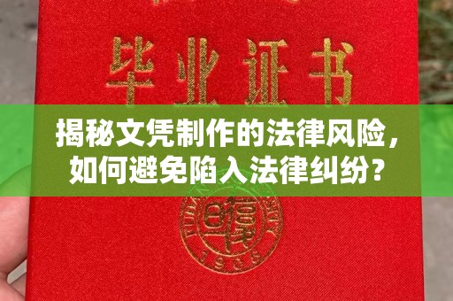 大寮揭秘文凭制作的法律风险，如何避免陷入法律纠纷？
